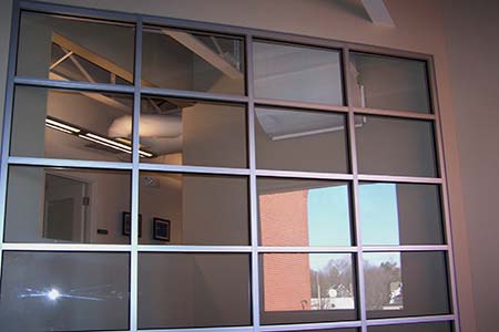 glass entrance