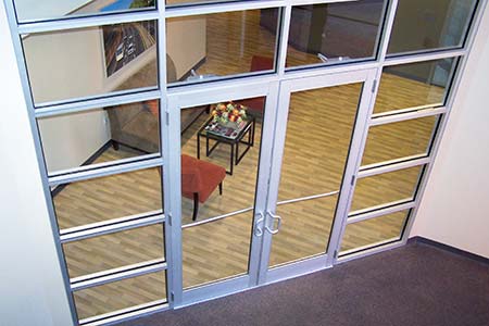 glass entrance